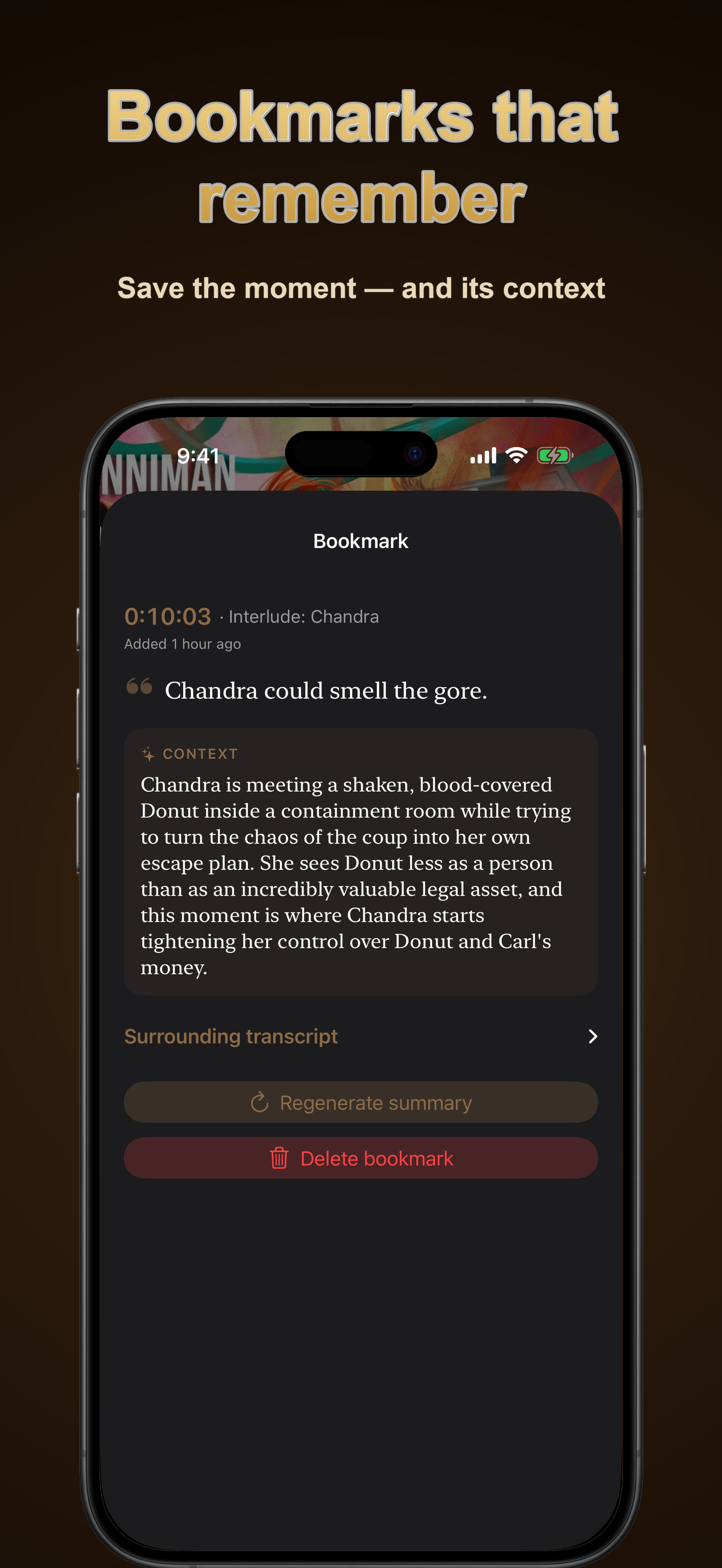 Bookmarks with notes